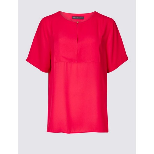 Marks & Spencer Short Sleeve Blouse Pink