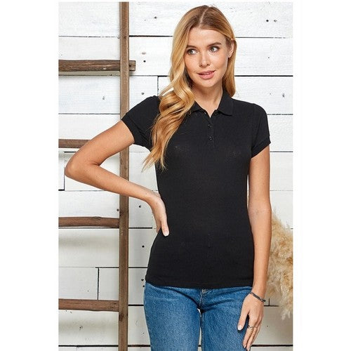 KT1007 Pique Polo Shirt Black