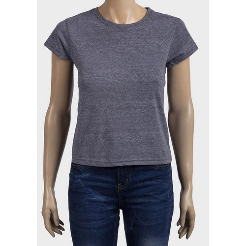 Cropped Boxy T-Shert Gray