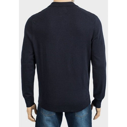 Springfield Collared Soft Knit Sweater Navy