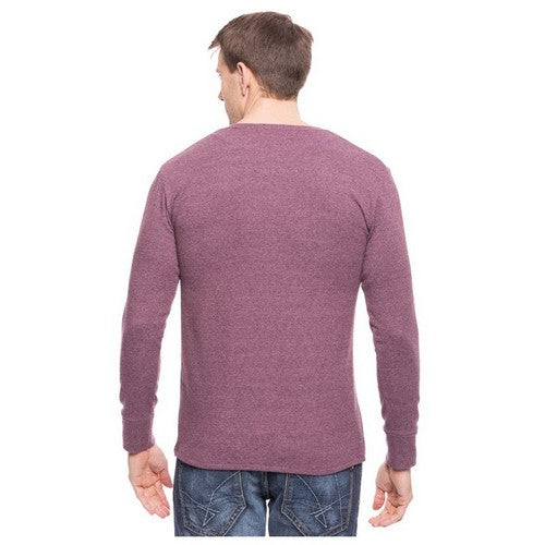 Brushed Cotton Henley Long Sleeve Jersey Fig