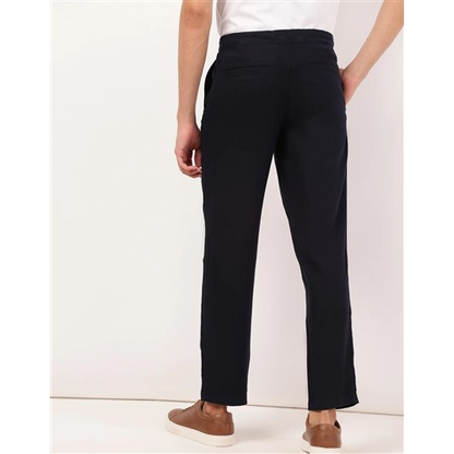 Marks & Spencer Casual Linen Pants Navy