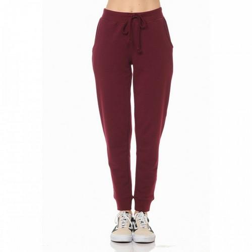 65776 French Terry Pull-On Joggers New Burgundy