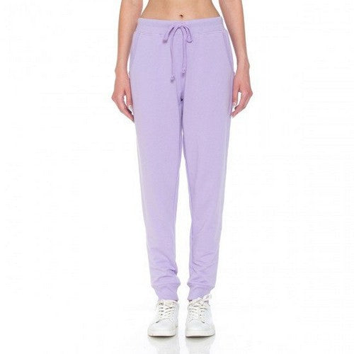 65776 French Terry Pull-On Joggers Dusty Lavender