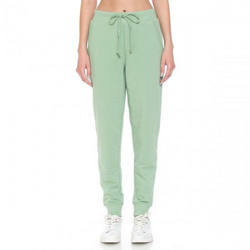 65776 French Terry Pull-On Joggers Dusty Sage