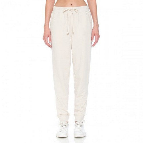65776 French Terry Pull-On Joggers Oyster