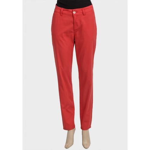 Ankle Grazer Cotton Trousers Red