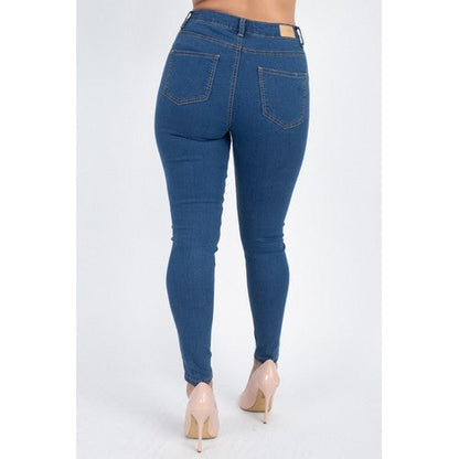 Skinny Denim Jeans Medium Denim