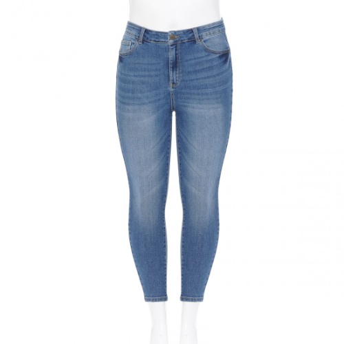 90800XL Plus Size Push-Up Classic 5 pocket Skinny Jeans Medium Denim