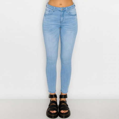 90238 Modal Fabric Skinny Jeans Light Denim