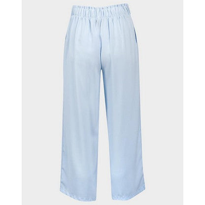 New Look Tie-Front Pants Sky Blue