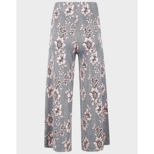 Primark Floral Check Culottes Black/Pink