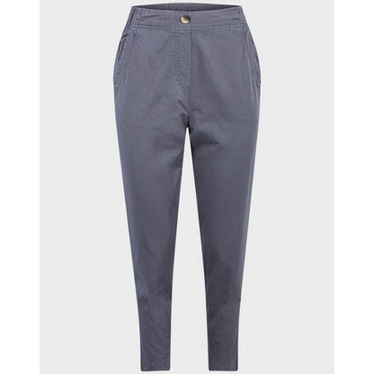 George Brushed Cotton Peg Trousers Grey