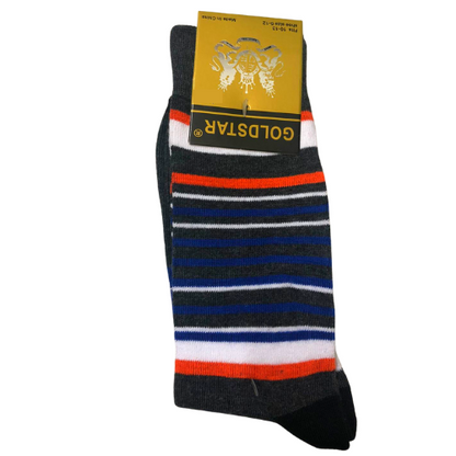 Picopi Stripe Dress Socks (3-Pair Pack)