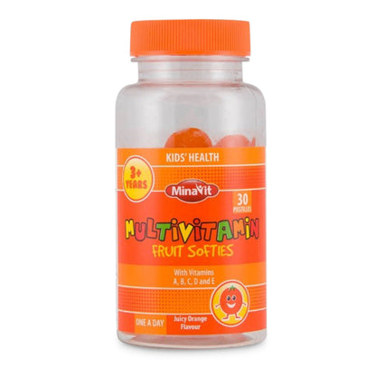 Minavit Multivitamin Fruit Softies - Orange - 3+ Years - 30s