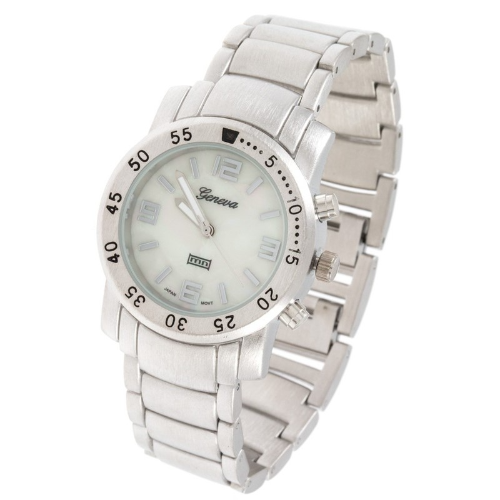 Small Link Metal Watch Silver