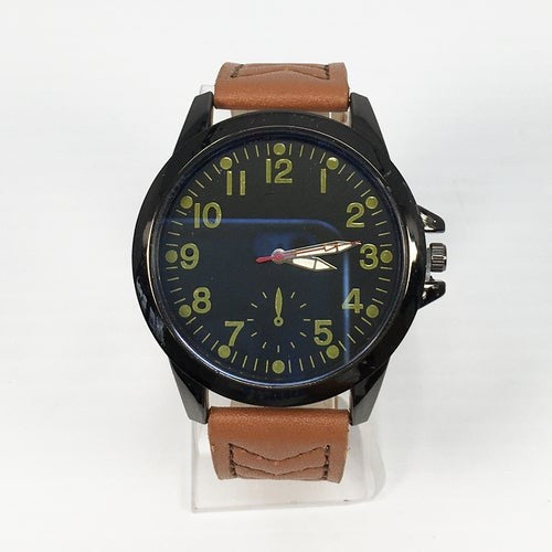 M704 Chevron Stitch Strap Watch Tan