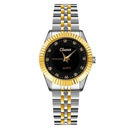 Silver Rolie Date Just Watch Black Face