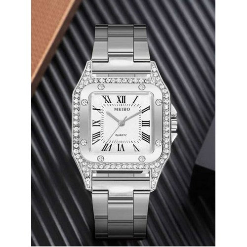 Diamond Cartier Watch & Double Bracelet