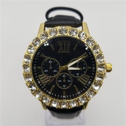 Big Diamond Watch Black