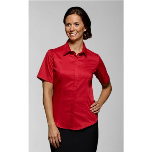 Vortex Short Sleeve Work Shirt Zoe Red