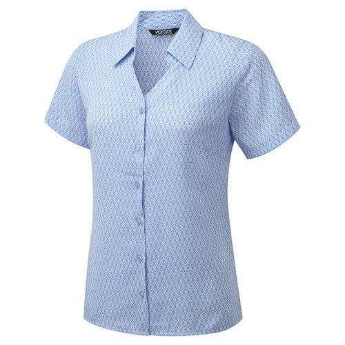 Vortex Short Sleeve Work Shirt Eloise Sky Blue